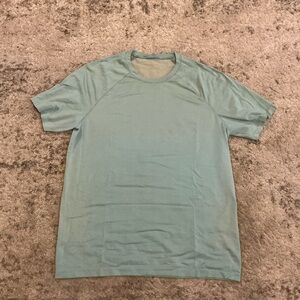 lululemon athletica Men's Short Sleeve Crew in Seafoam Metal Vent Tech